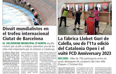 Premsa: L'Esportiu: 2023-08-31 11è Catalonia Open i 8è FCD Anniversary